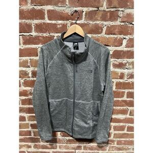 The North Face Womens Gray Full Zip Mock Neck Sweater Size 2XL